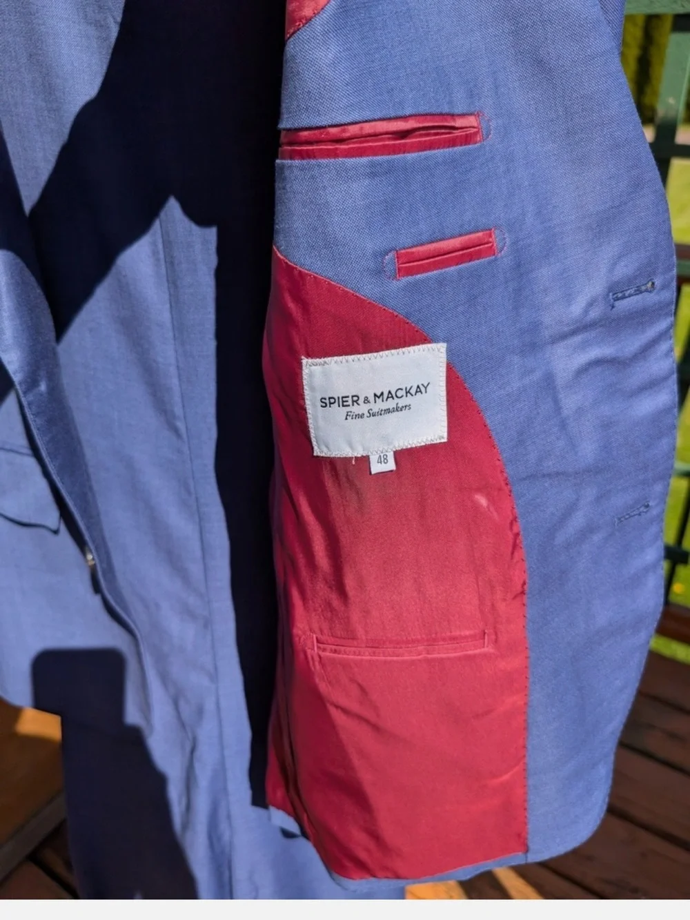 Spier & Mackay Blue Suit 48 With Pants 41*32